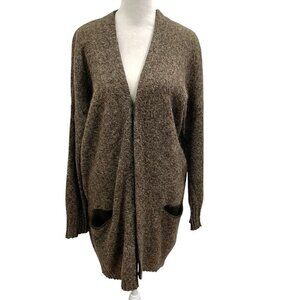 Pas de Calais Alpaca Mohair Wool Peruvian Knit Cardigan Sweater size Small